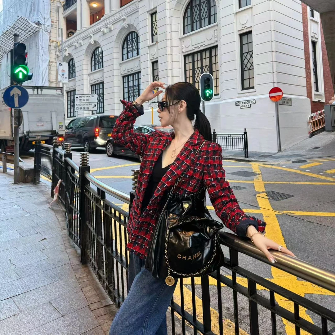 王嬛嬛MsLime25年新款时尚休闲气质百搭毛呢西装外套HC2B1188