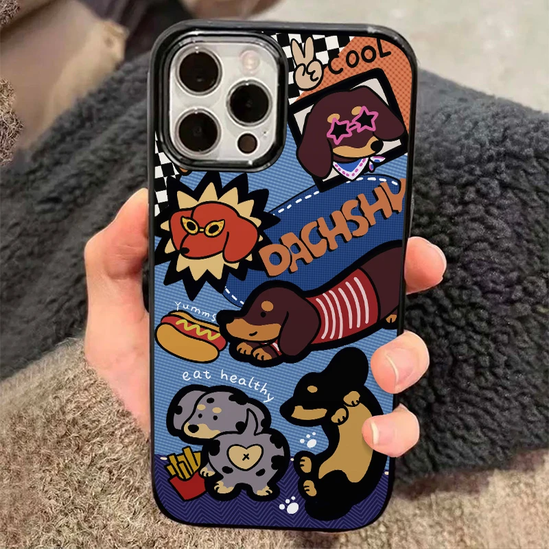 牛牛牛仔风腊肠狗适用iPhone15苹果13手机壳14/11果冻壳12软壳