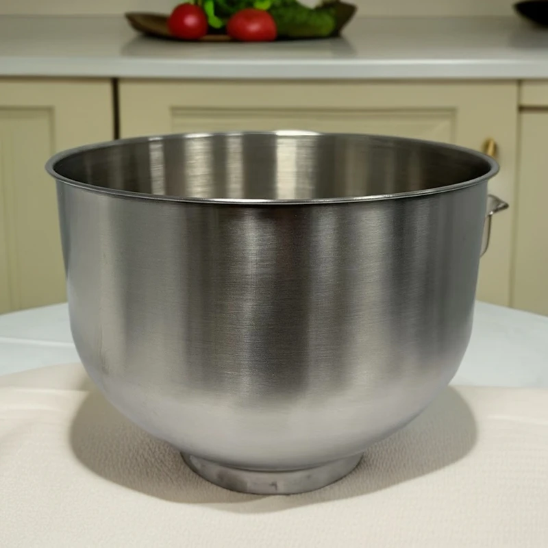 外贸尾单18/10不锈钢加深加厚搅拌盘和面盘23.5x18cm家庭必备