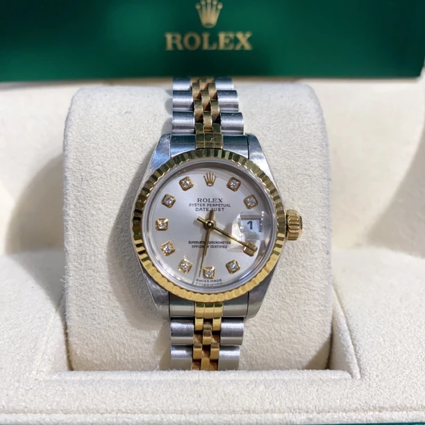 95新 Rolex/劳力士 日志/79173/26盘/银盘/原盘原钻/自动机械