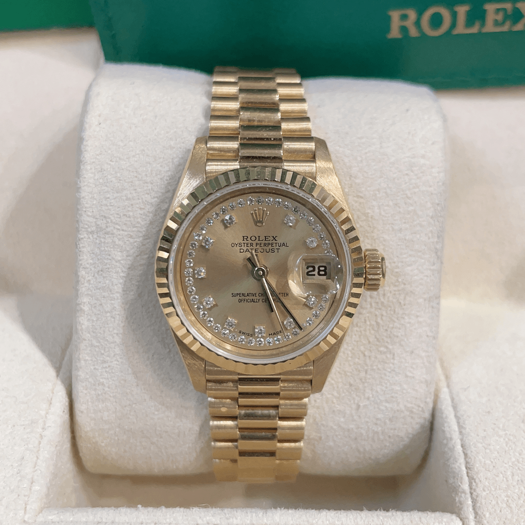 95新 Rolex/劳力士 日志69178/26盘/原盘原钻/自动机械/单表