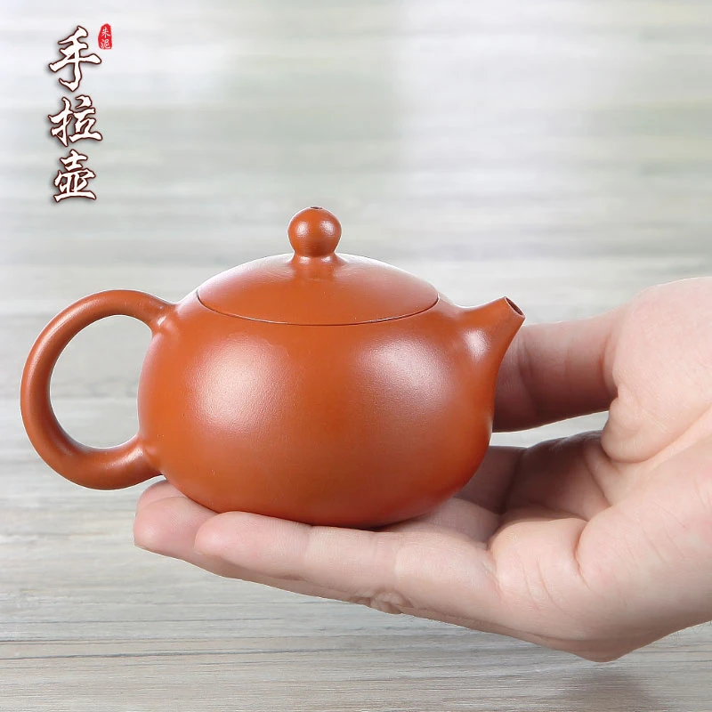 功夫紫砂壶半手工朱泥仿古风小容量茶壶泡茶壶单壶家用2023陶瓷