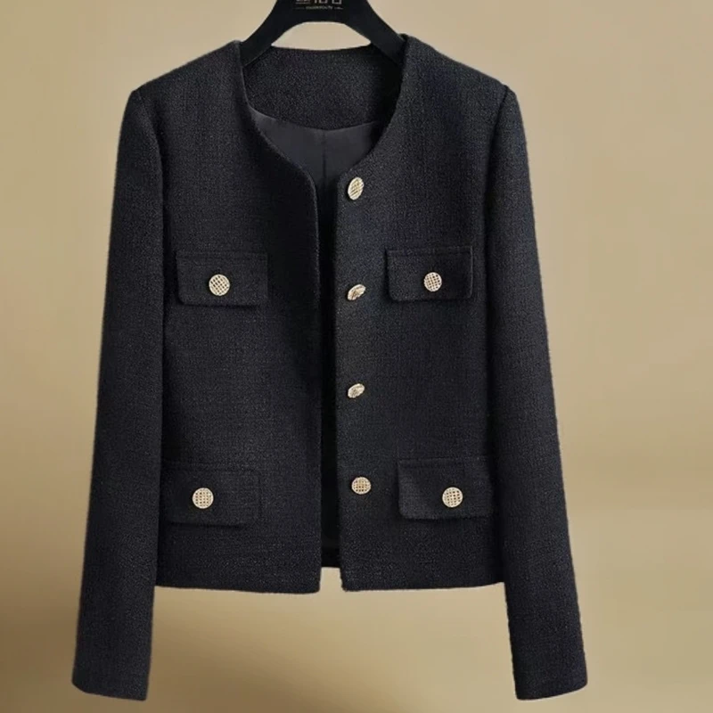 小香风外套女法式气质正肩保暖短款上衣