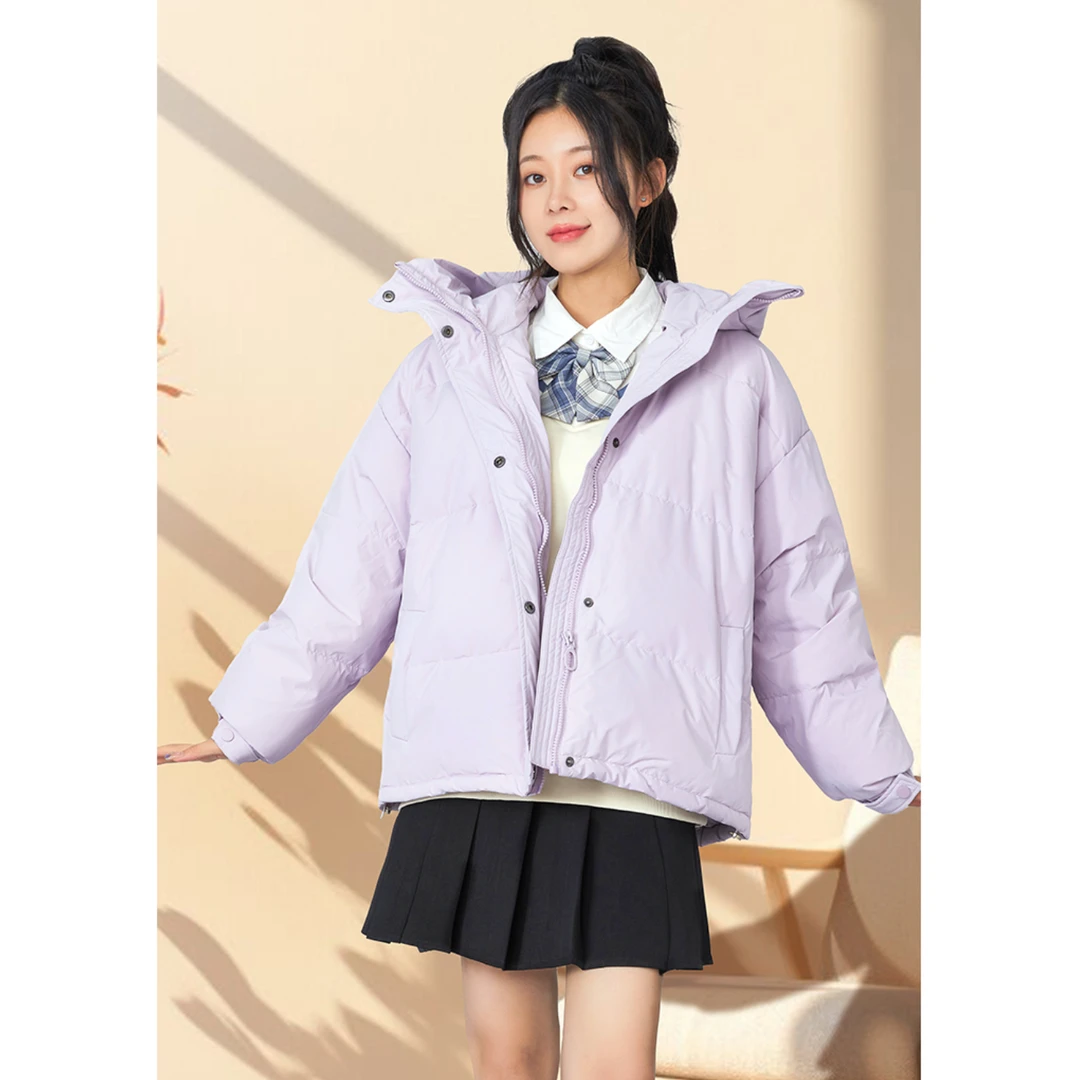 唐狮秋冬新款时尚休闲百搭宽松短款显瘦女款羽绒服928422073701
