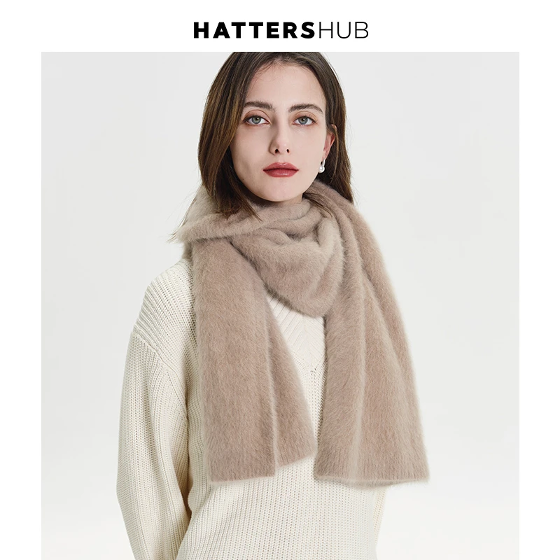 女冬季狐狸毛高级感披肩纯色日系加厚保暖围脖