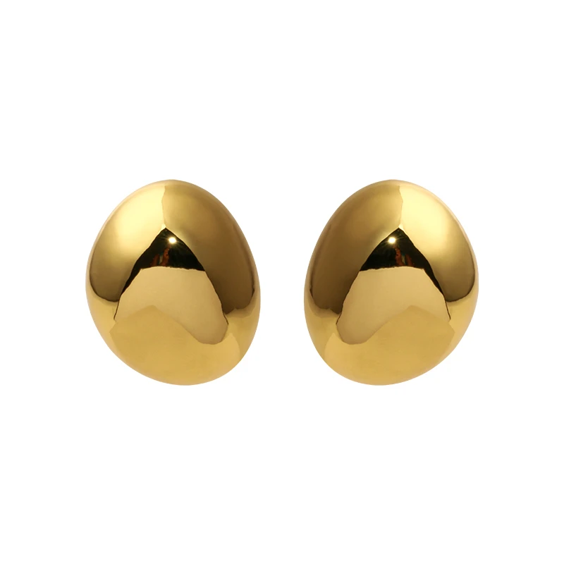 铜合金耳饰 droplet系列福豆耳钉 小圆球光面耳饰设计感迷你简约