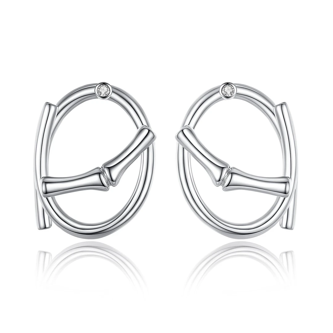 铜合金耳饰 不规则耳钉 圈圈造型个性时尚设计感小巧精致2025新款