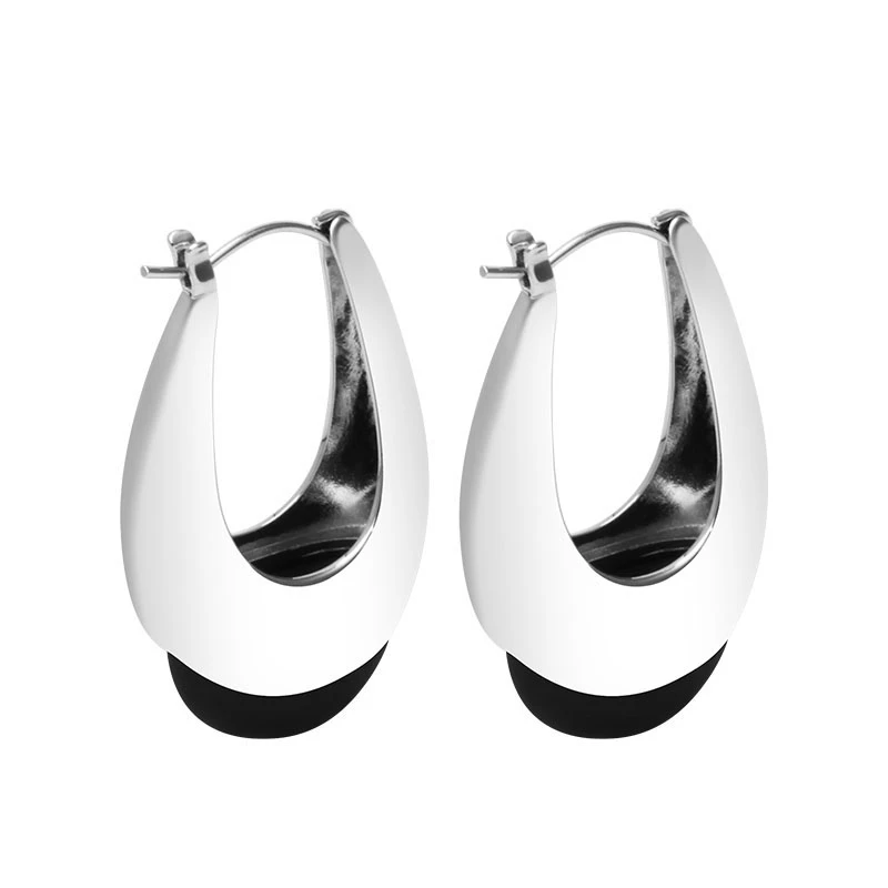 铜合金耳饰 1960巴黎假日系列耳环 冷淡风ins耳圈2025新款爆款