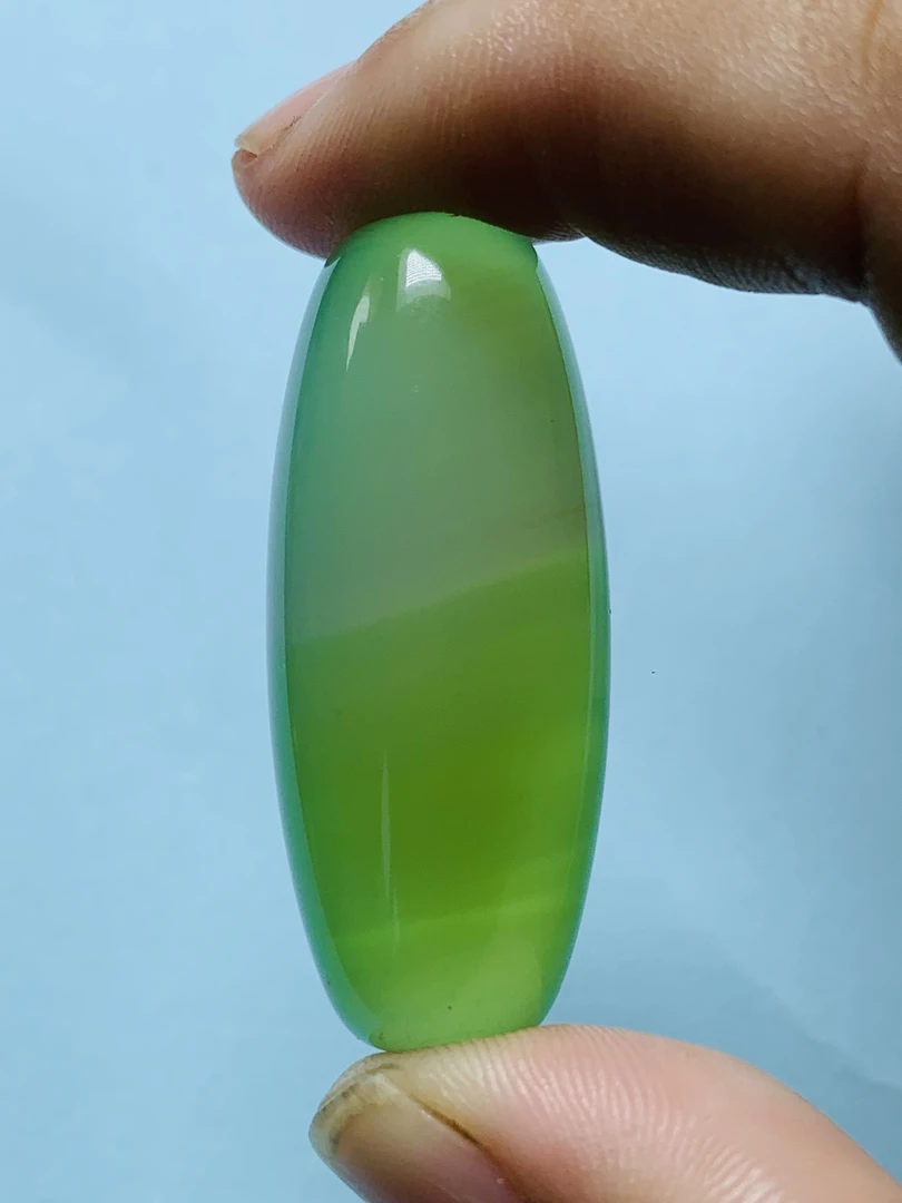 天然玛瑙绿幽灵冰透玛瑙吊坠