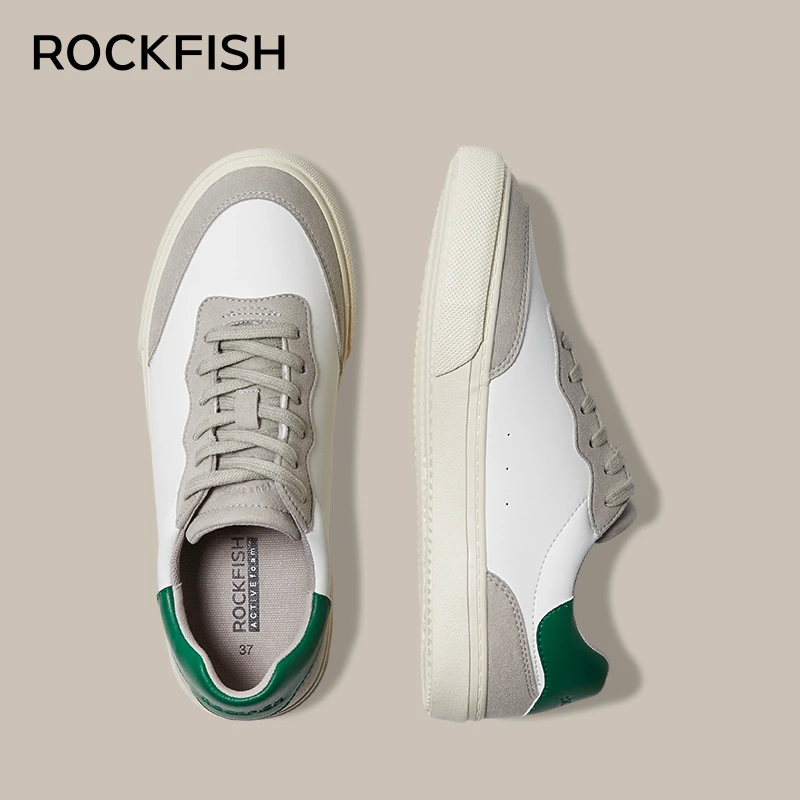 Rockfish英国902情侣款运动熊猫休闲板鞋透气板鞋低帮百搭女鞋