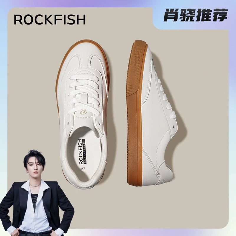 Rockfish【肖然好物】英国901不怕湿轻薄柔软透气皮面情侣德训鞋