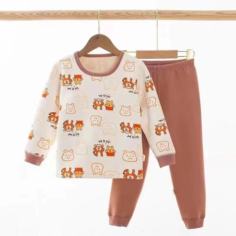 儿童保暖衣保暖裤羊绒石墨烯蚕丝套装