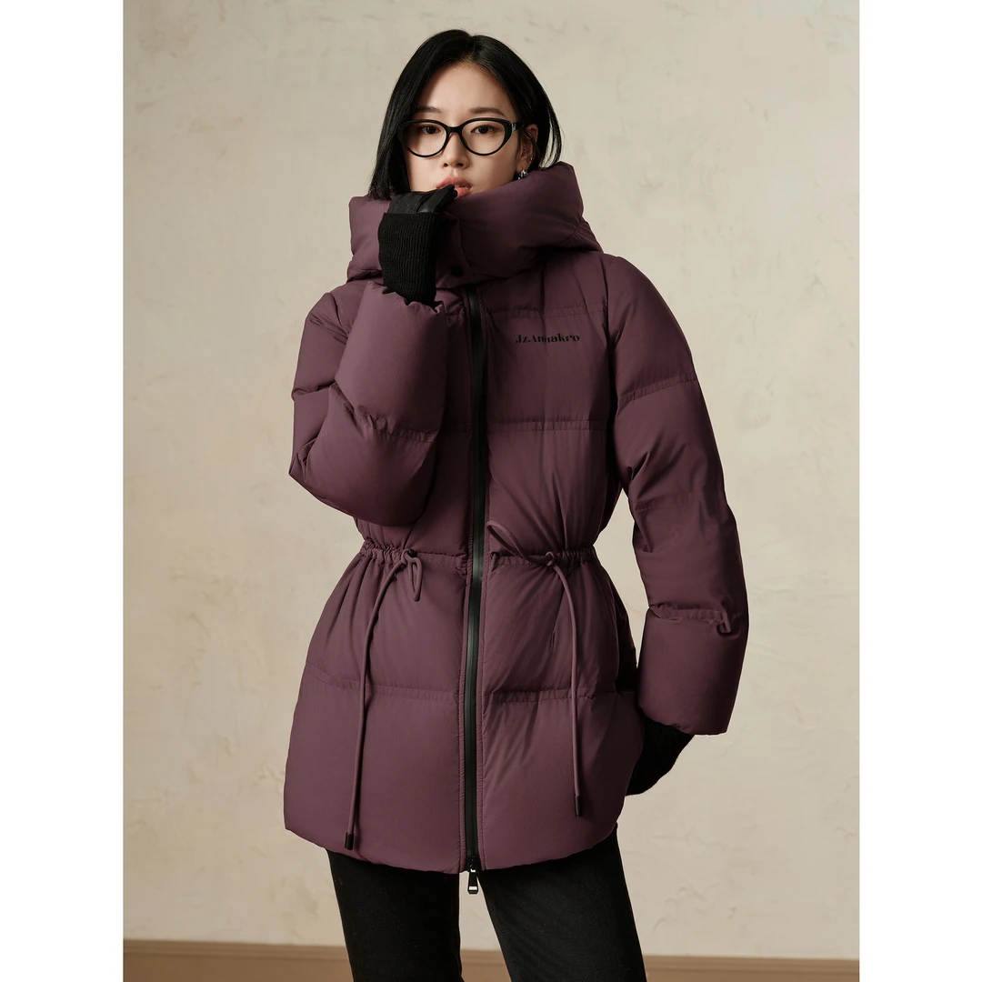 【绒享】玖姿安娜蔻JTED03356膨化户外收腰面包鸭绒羽绒女冬季款