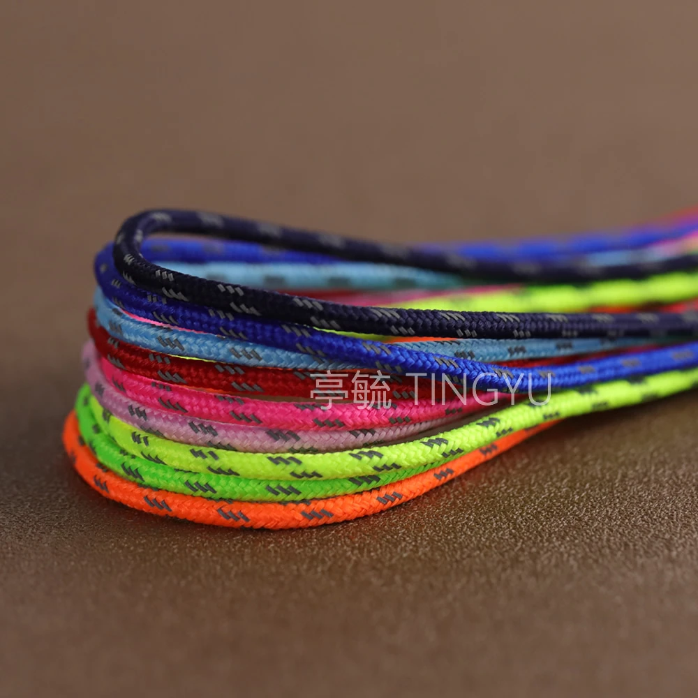 桔色红色细圆鞋带3毫米适配男女鞋小白鞋学生休闲运动鞋鞋带