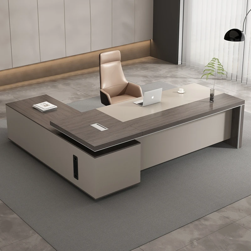 办公桌老板桌简约现代大班台总裁桌子办公室家具经理桌椅舒适时尚
