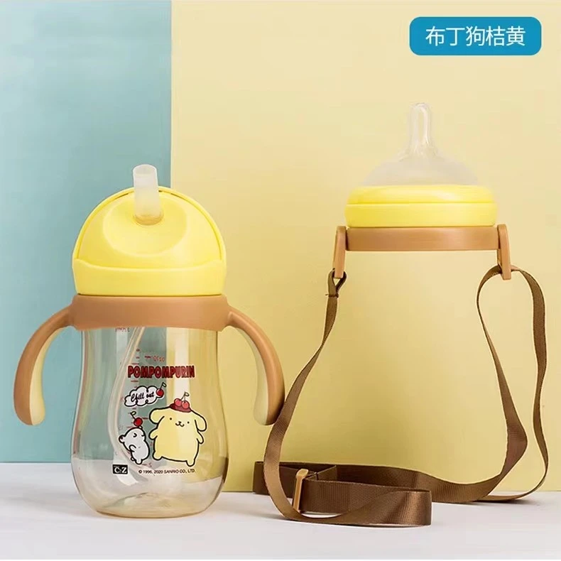 【198】PPSU儿童吸管杯奶嘴杯带重力球套装学饮杯