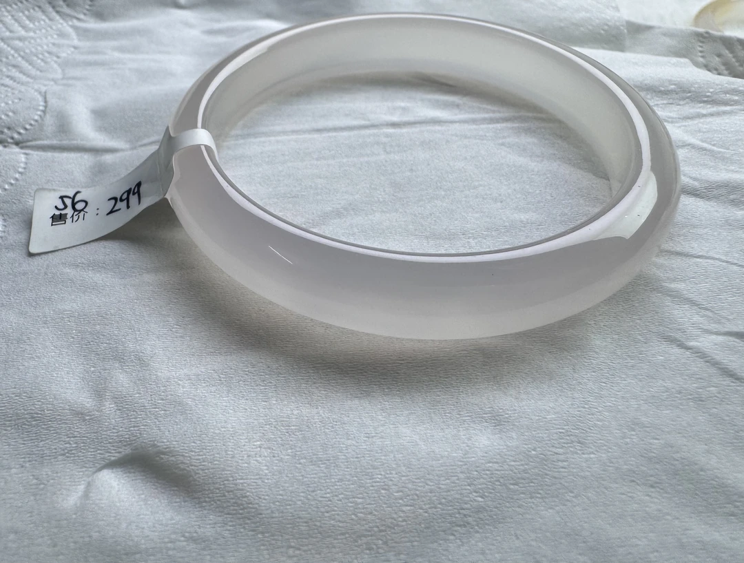 正宗高冰高透天然玛瑙手镯白月光（下单备注圈口）