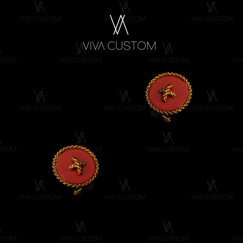 (经典再现系列)经典优雅设计感百搭十字纽扣耳拍