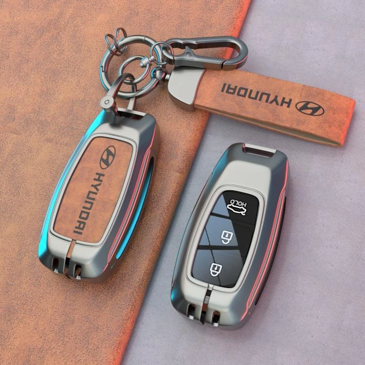 适用现代钥匙套 ix35朗动途胜L新款名图领动男伊兰特汽车用品壳扣