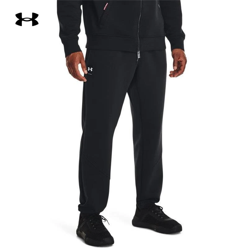 安德玛UA Summit秋冬男士针织舒适运动裤休闲束脚卫裤长裤1373803