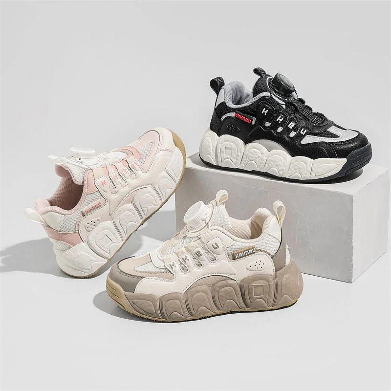 儿童运动鞋2024春秋新款男童鞋子女童老爹鞋学生休闲跑步鞋中大童