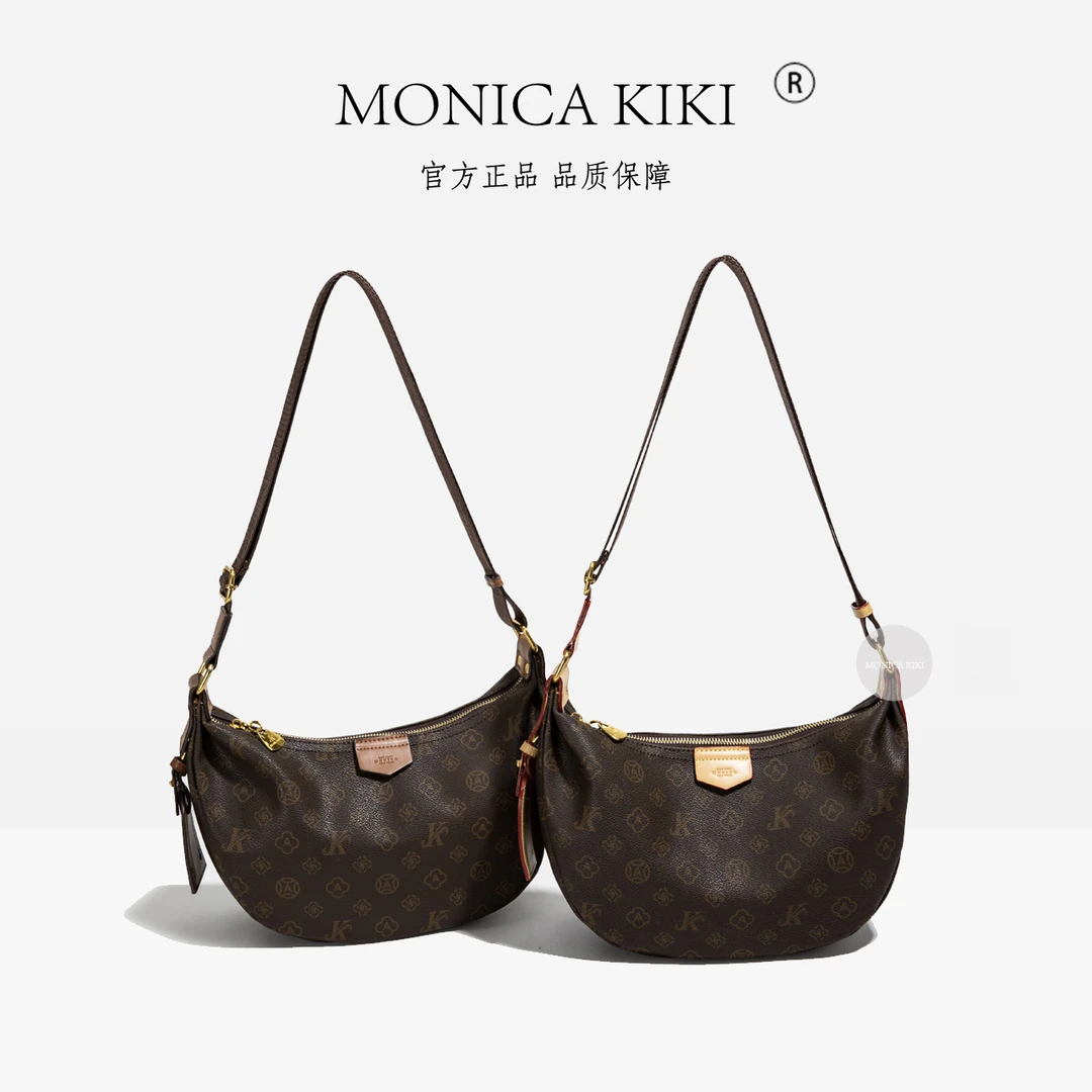 【MONICA KIKI/莫妮卡奇奇】经典复古百搭单肩斜跨包-1052