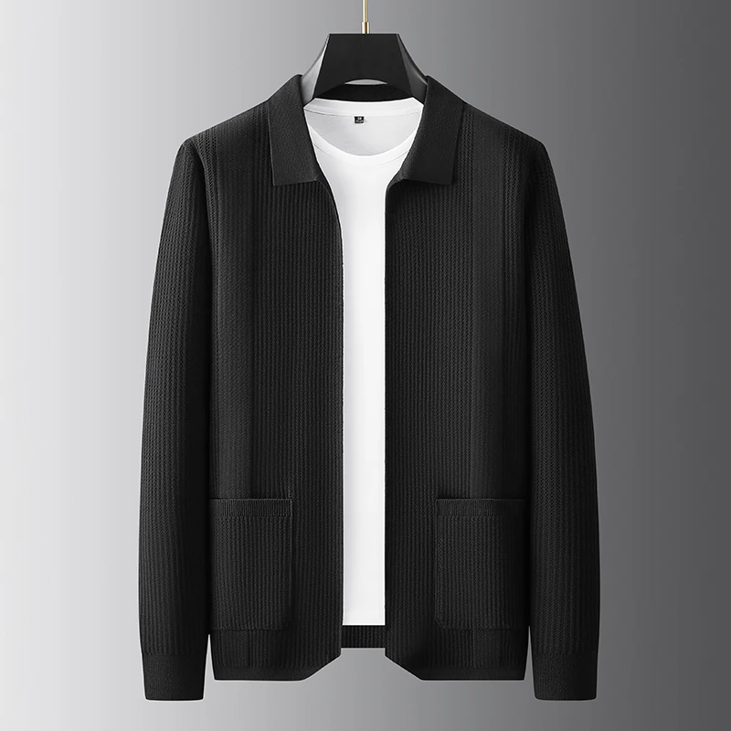 男士大码针织衫打底衫春秋季休闲开衫外套潮流男士男式男装打底衫