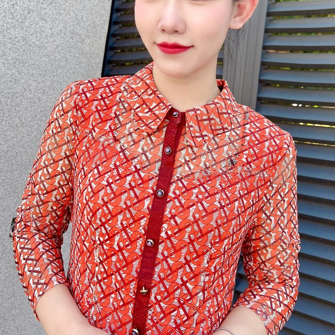 935B#优雅气质娃娃领显瘦连衣裙