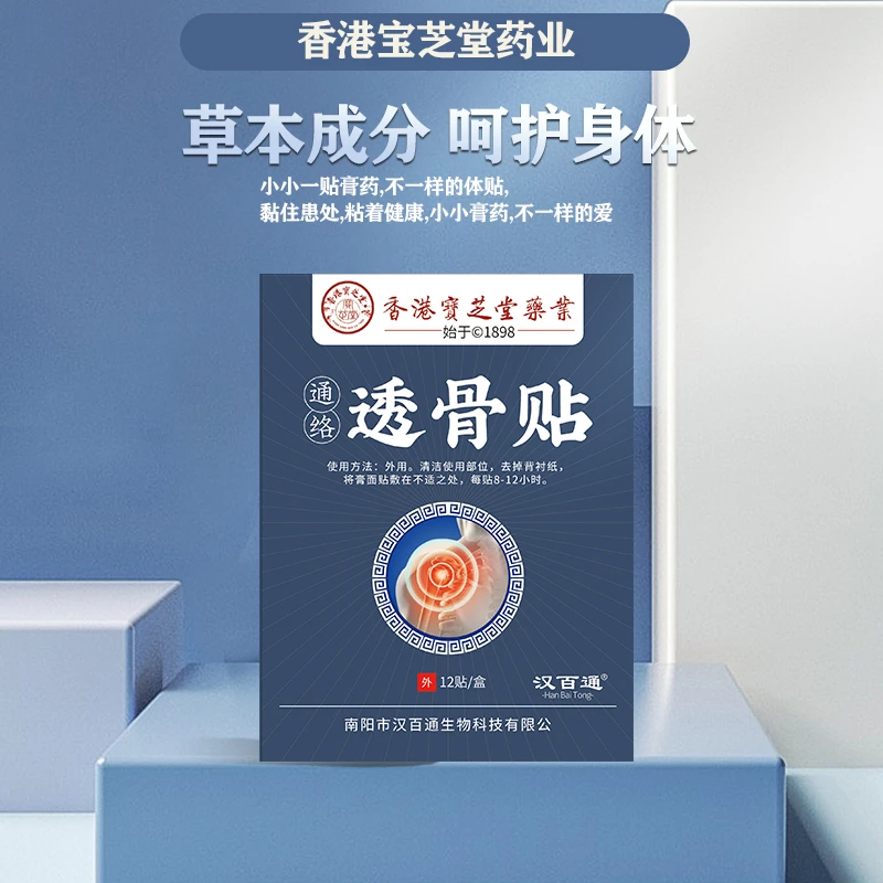 【到手十五盒】香港宝芝堂透骨贴颈肩腰腿艾贴热敷身体护理草本