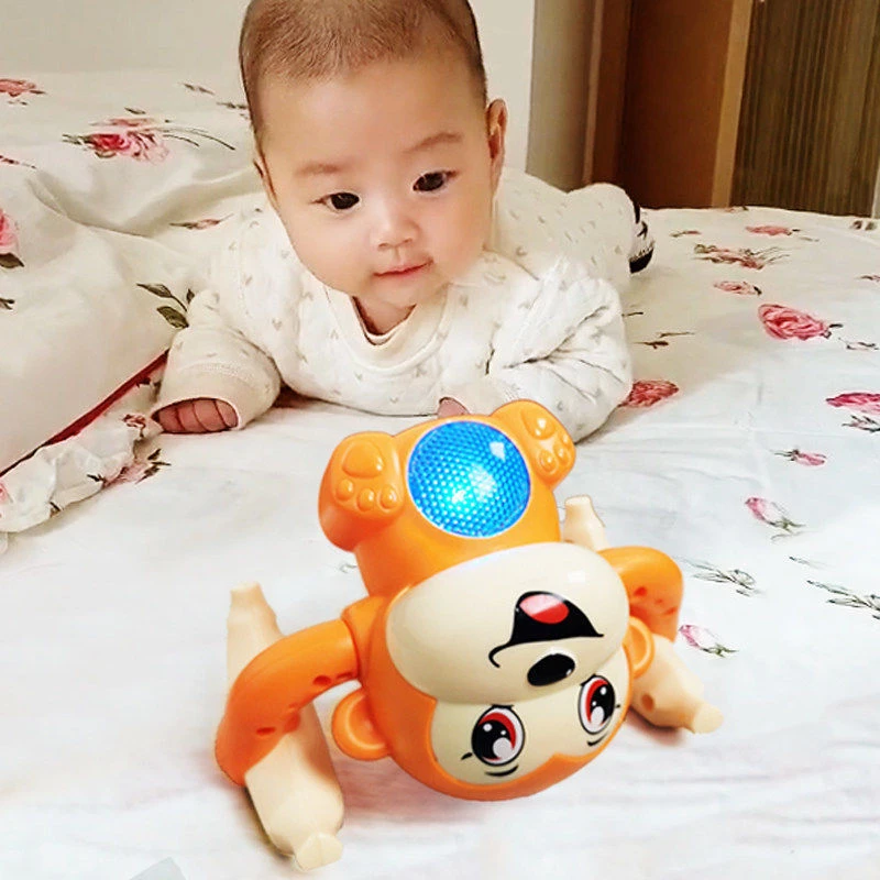 【玩具屋】儿童婴儿玩具翻斗音乐猴子练抬头宝宝趣味赠送