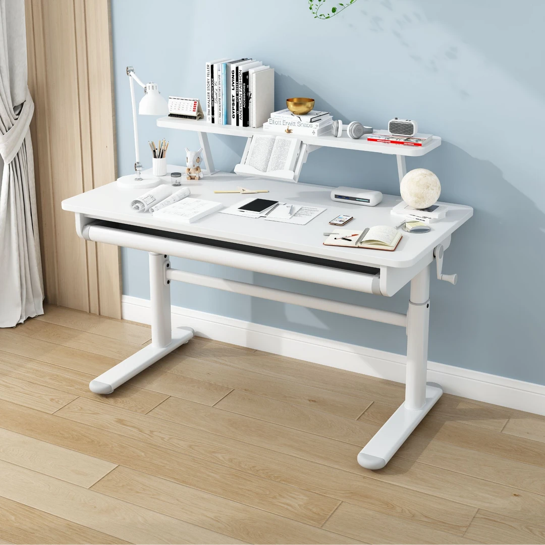 儿童学习桌实木书桌家用课桌椅套装小学生写字桌可升降写作业桌子