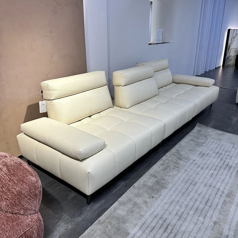 新款罗马沙发靠背可移动罗马组合真皮沙发可调节直排功能沙发