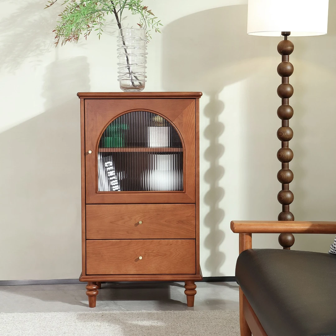 DS-Y553-4【中古风】樱桃木实木矮柜