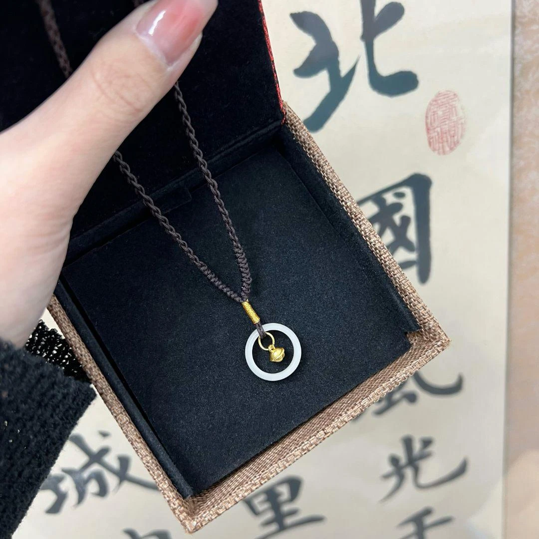 【DIY自制手工礼物】小铃铛平安扣编织吊坠ins风闺蜜情侣学生礼物