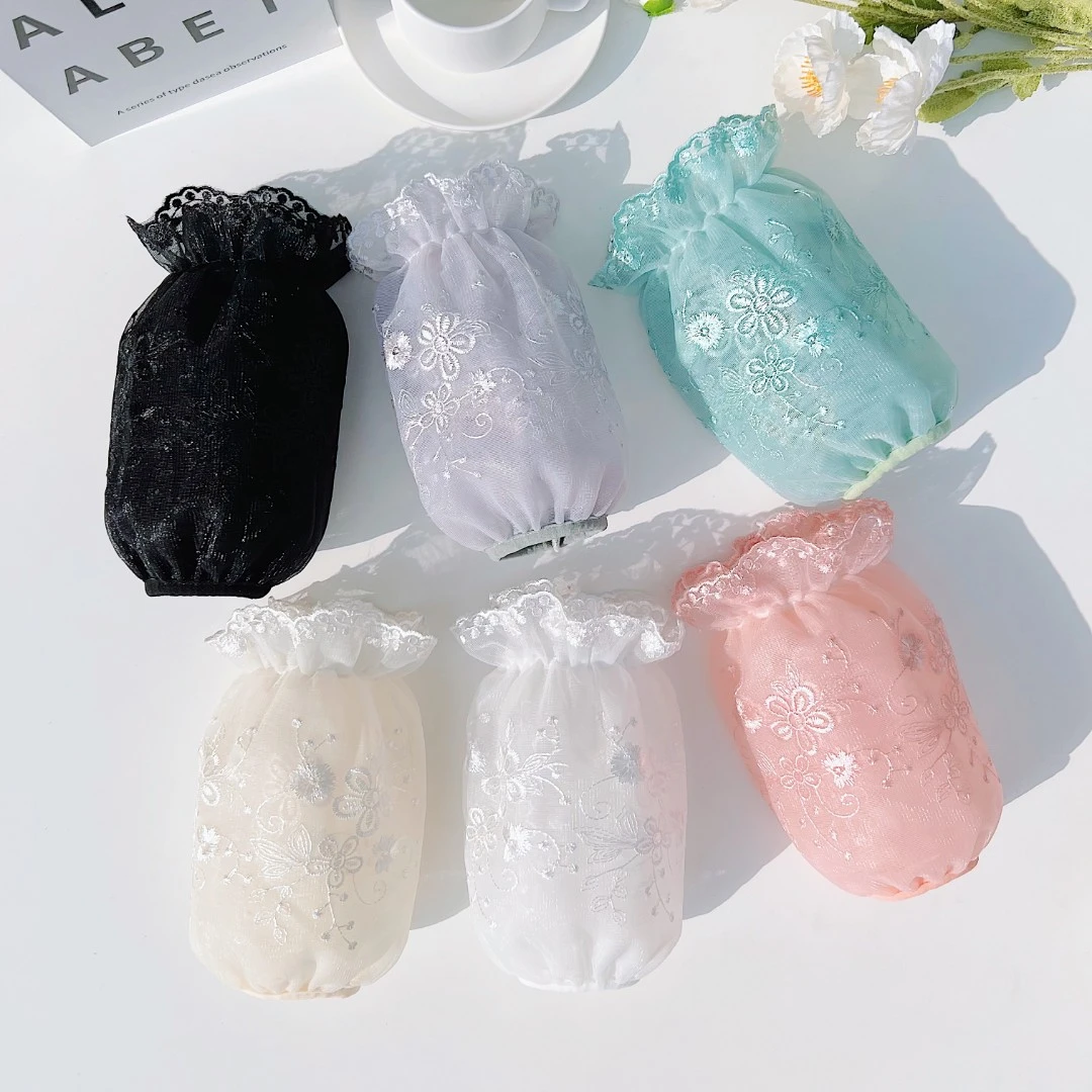 【蕾丝袖套】女秋冬家务办公防脏套袖工作防污耐脏成人洋气韩版护袖