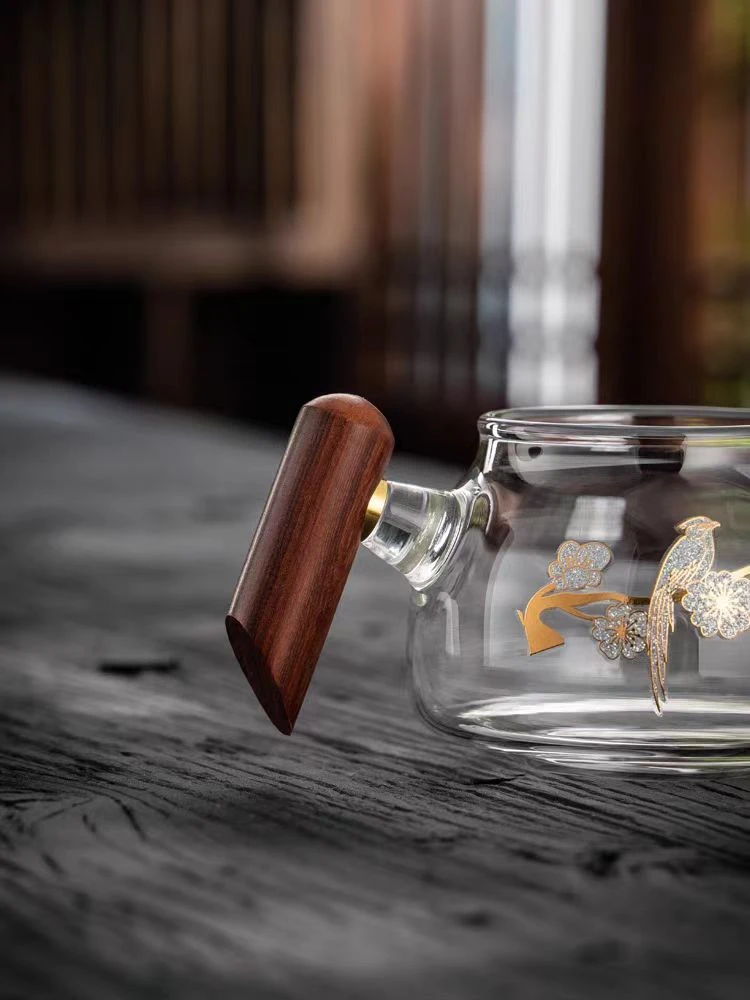 喜上眉梢公道杯手工高档透明家用大容量日式耐热分茶