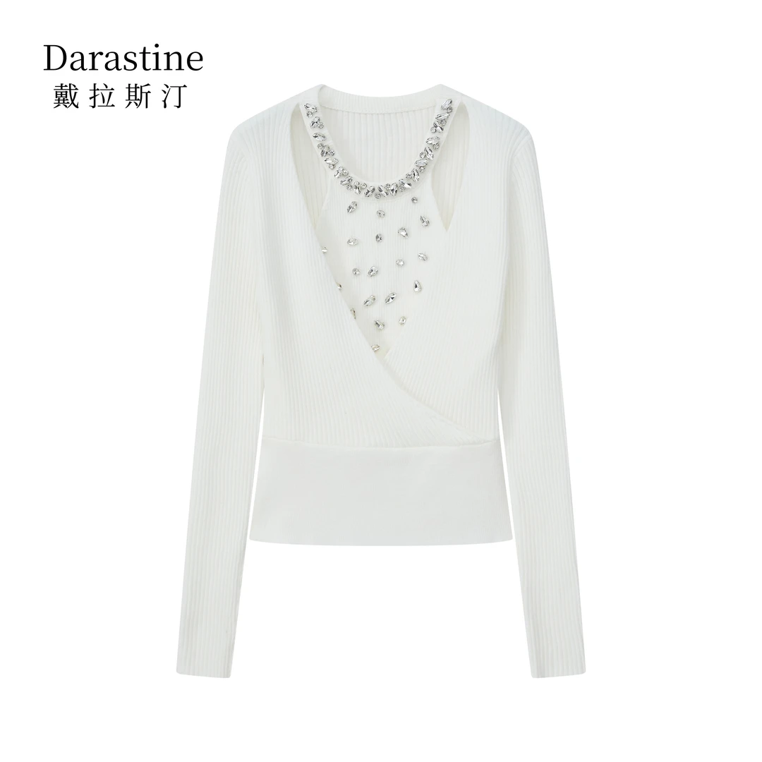 Darastine戴拉斯汀时尚重工钉钻设计感打底衫BC001