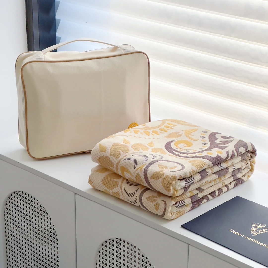 【京かわ会社】长绒棉全棉毛巾被 波斯蜜语