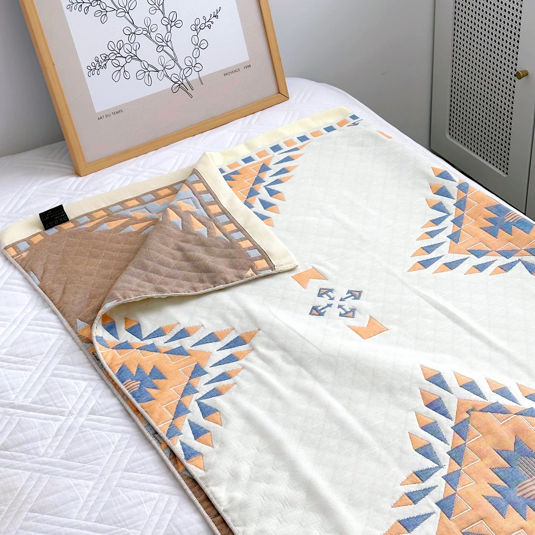 专享【京かわ会社】纯棉纱布毛巾被150*200cm  大罗