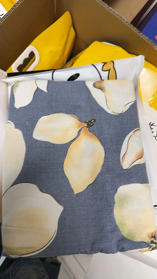 专享【京かわ会社】新疆长绒棉被套 蓝色花瓣