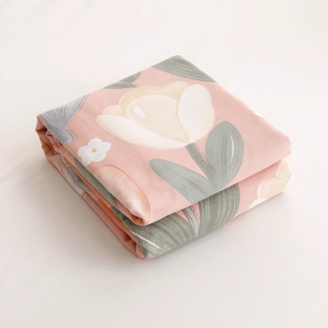 【京かわ会社】纯棉 加厚细纱汉麻帆布双人床单 220*240cm  挽夏