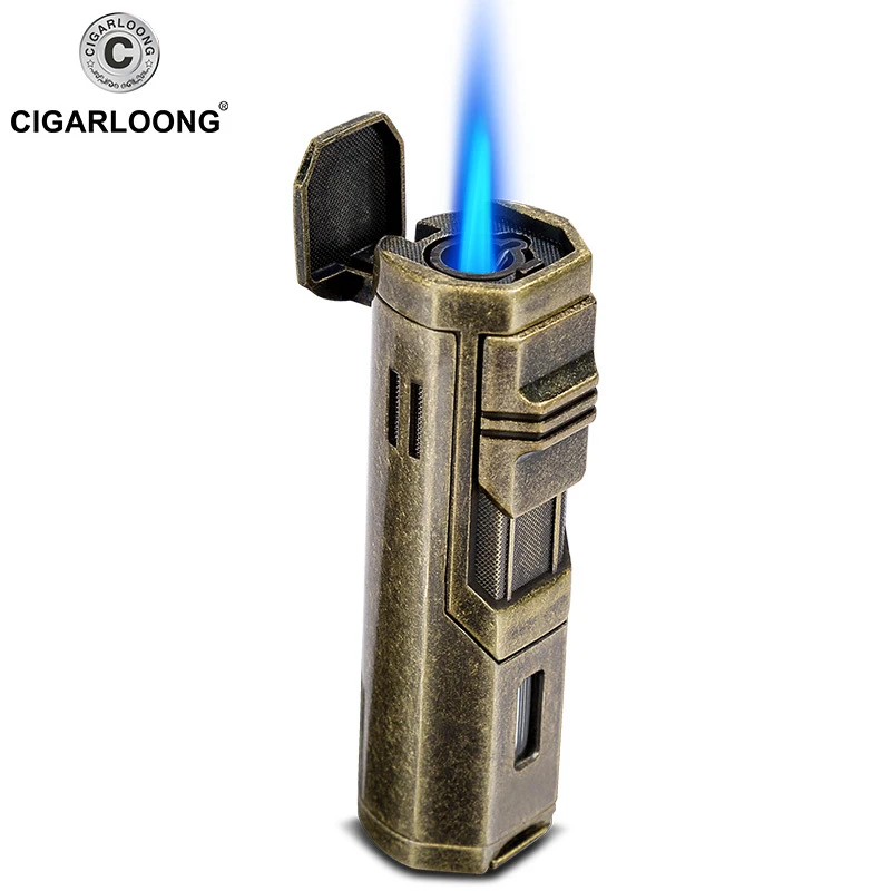 CIGARLOONG茄龙雪茄打火机防风直冲打火机便携式雪茄专用打火机