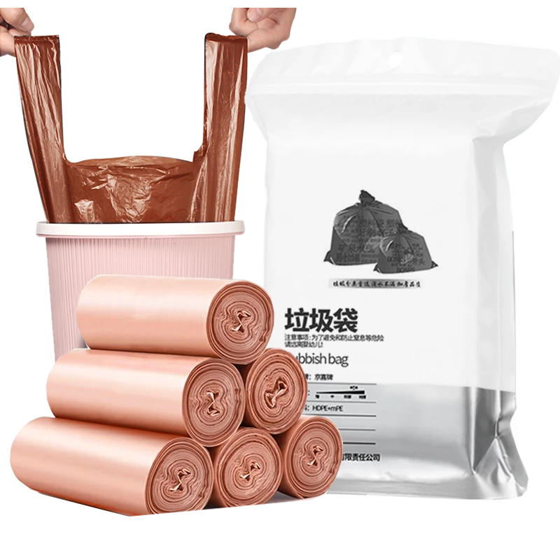 一次性家用办公室抽绳背心垃圾袋加大加厚点断易撕45*50CM