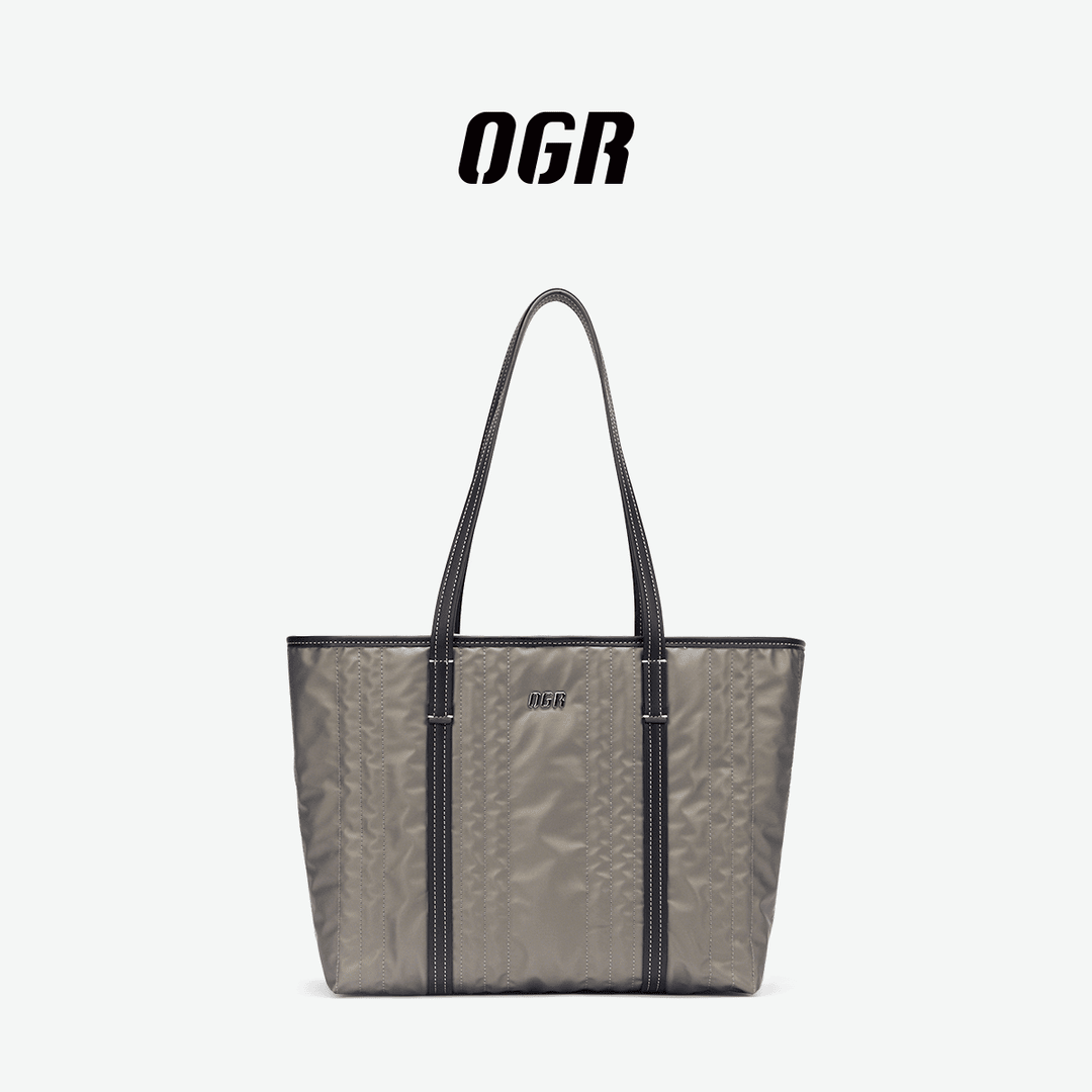 OGR时尚通勤百搭经典轻奢休闲托特包（蜜铜棕）