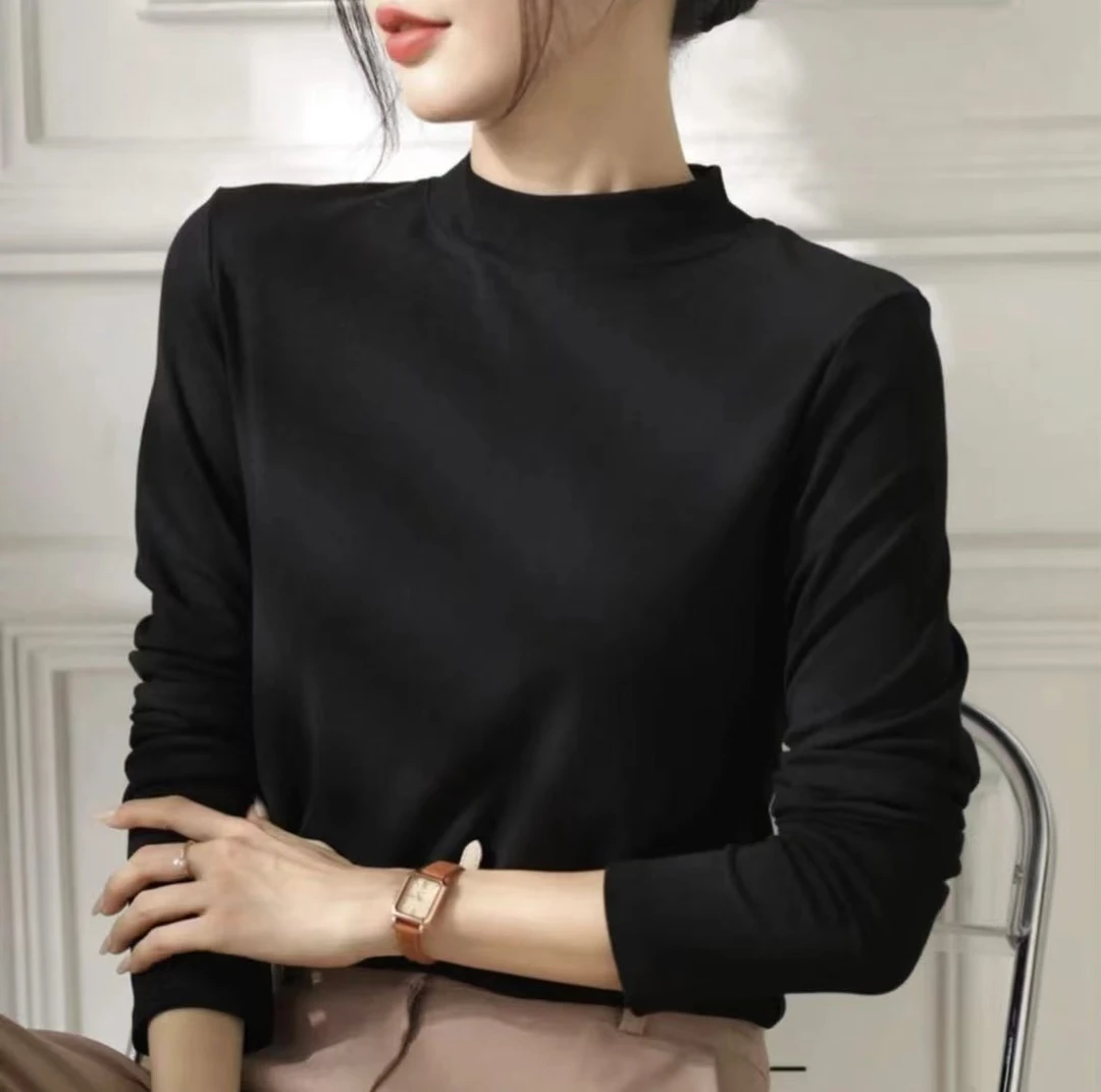 2024新款莫代尔打底衫 内搭打底衫高领秋衣净版秋冬长袖精品