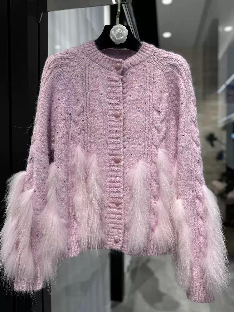 亮片高级气质亮片开衫