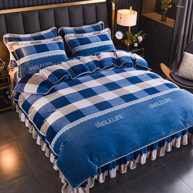 1米8被子专用牛奶绒四件套粉丝特定款加绒加厚绒被学生宿舍单人