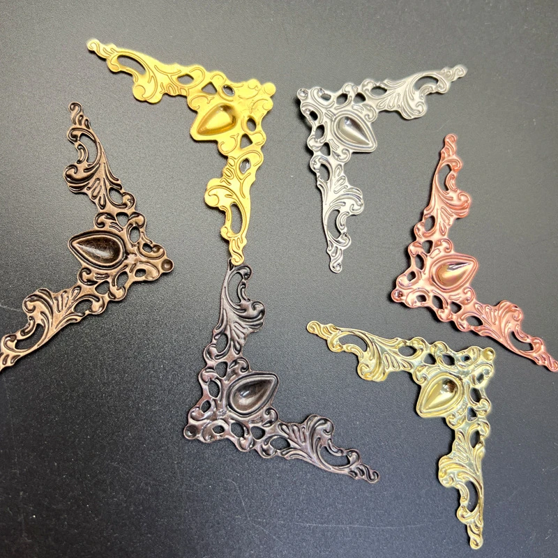 【创卓推荐】五金铁皮包角工艺品包角礼品首饰盒保护角DIY镂空装饰