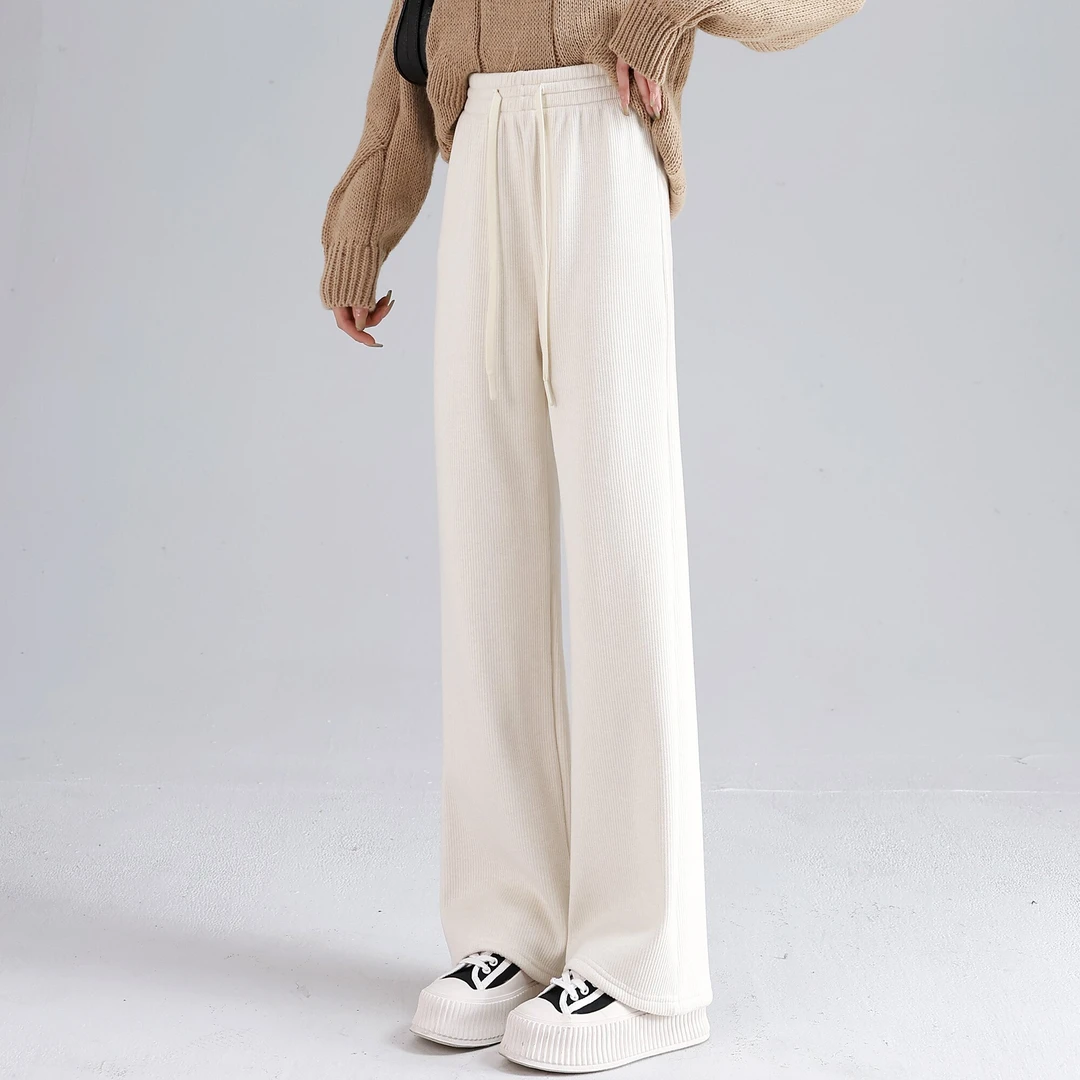 【加绒】苏醒的乐园2024年秋冬新款五金女孩百搭休闲裤SXK23238