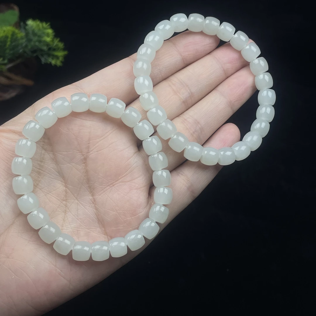 【午阳鉴定】和田玉手串WY1020ZY12多样性发一件
